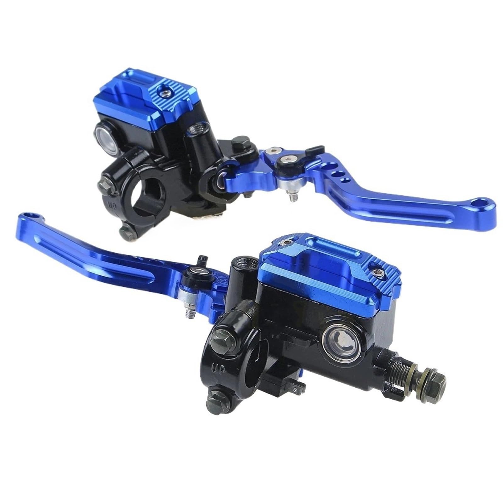 Hsyduhae A Motorbike Brake Levers Motorcycle Handlebar Master Cylinder Levers Handle Hydraulic Brake Pump Clutch(A)