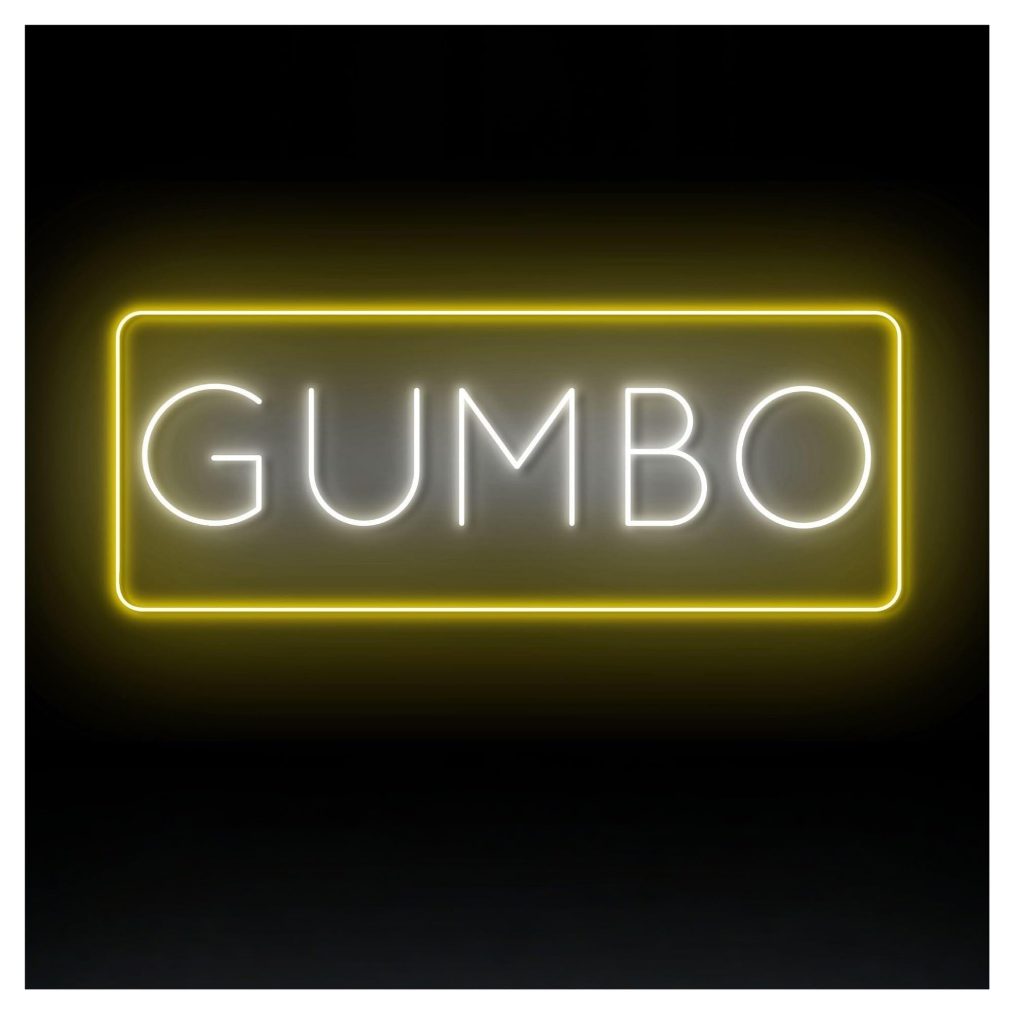 Hanging Art Neon Signs Gumbo Neon Sign Mexico Gumbos LED Light For Mexican Food Restaurant Store Business Wall Decor Dimmable Illuminated Lamp 45cm