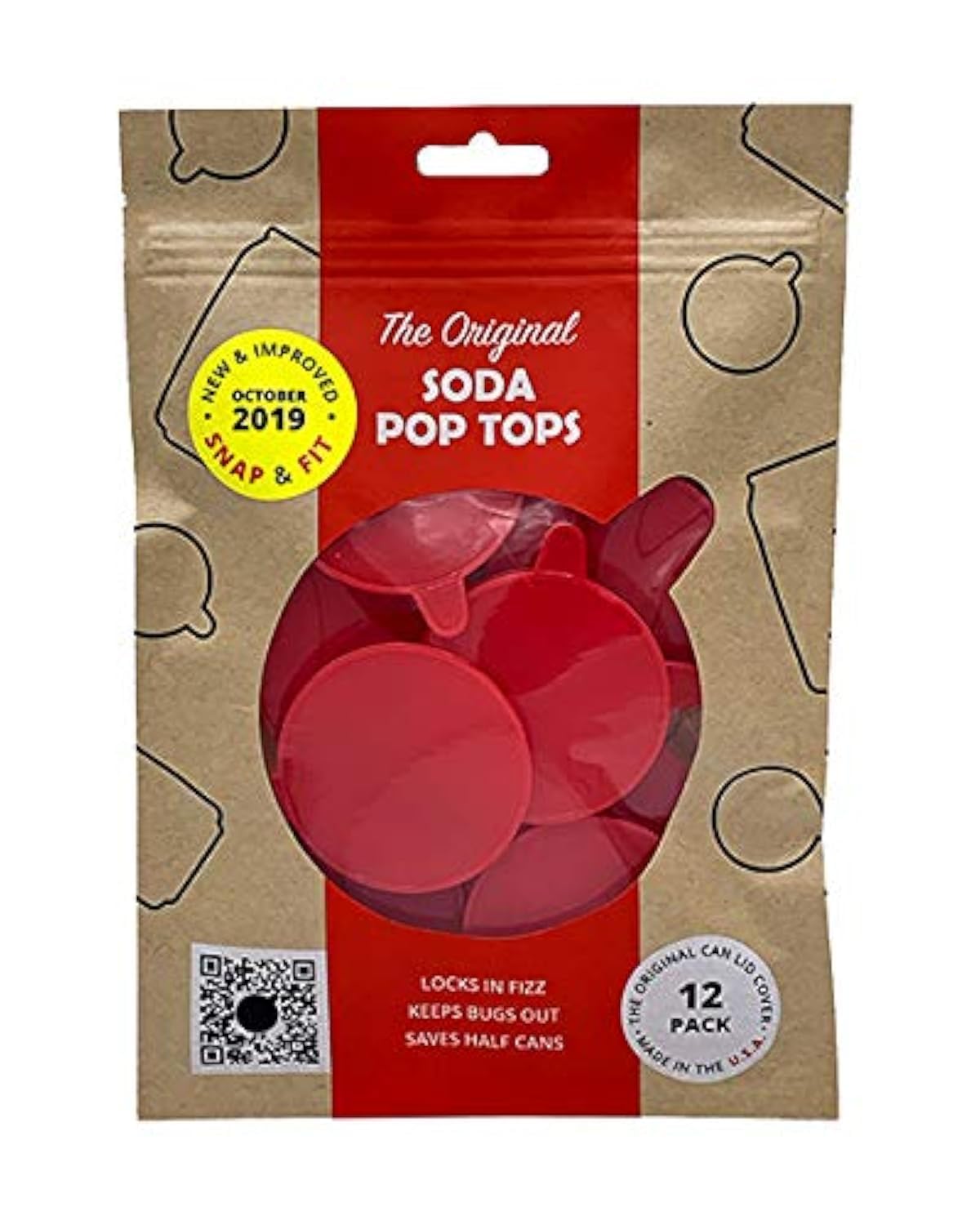 12 Pack Can Lid Covers, Assorted