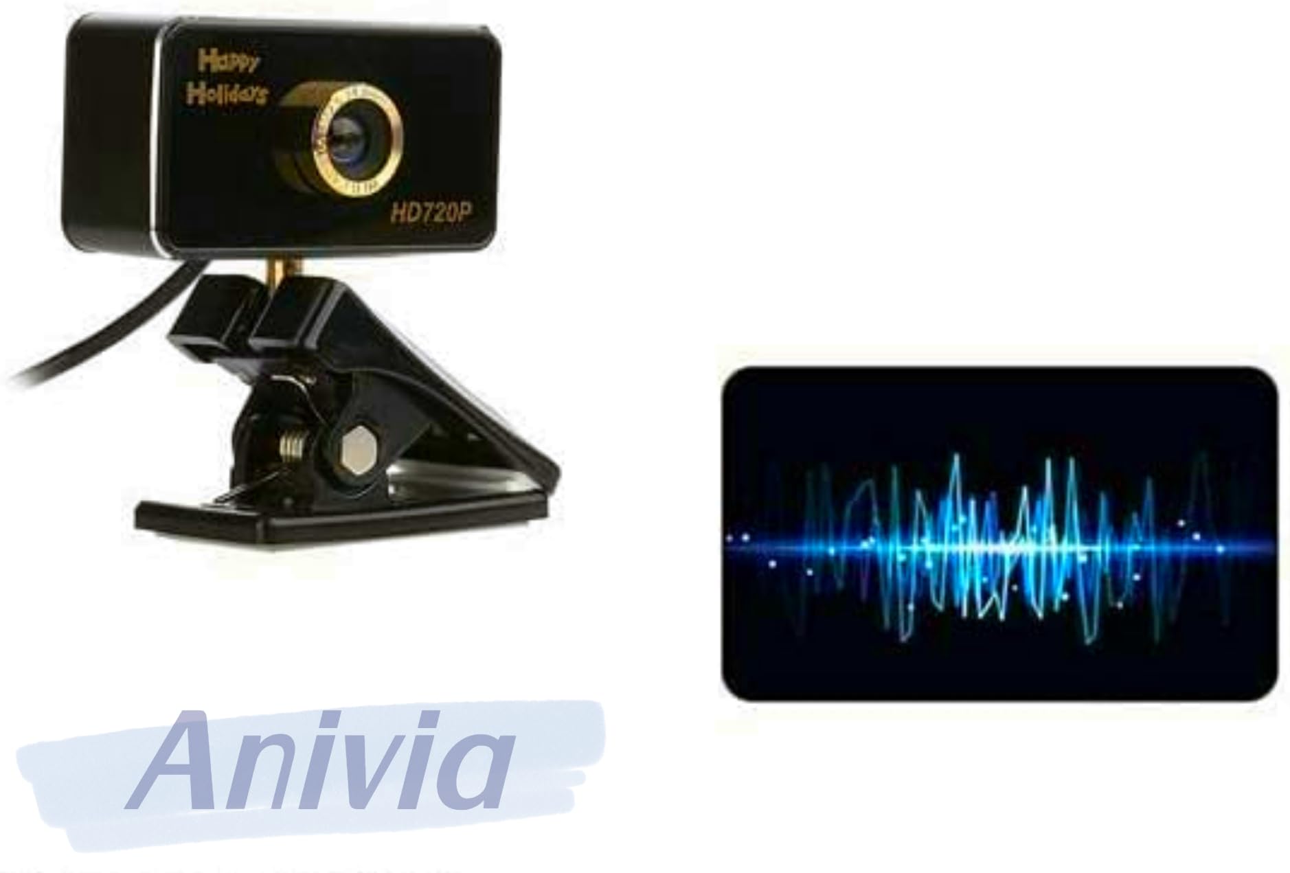 External Webcam Logitech C270 HD Webcam, HD 720p/30fps, Widescreen