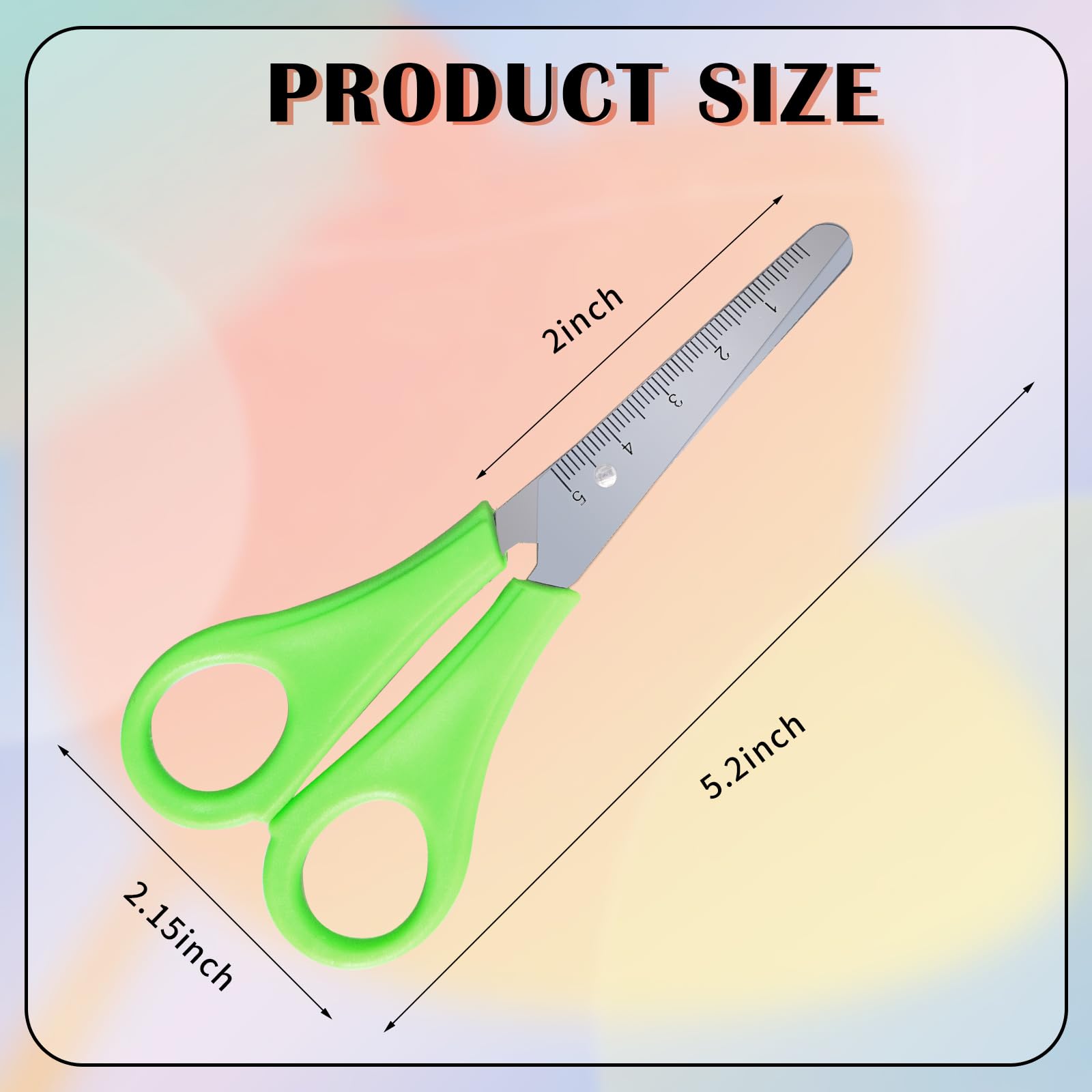 400 Stück Kinderscheren, 12,7 cm, stumpfe Sicherheitsspitze, 8 Farben, komfortable Griffe, Mehrzweck, ideales Geschenk für Schule, Büro, Zuhause, Basteln
