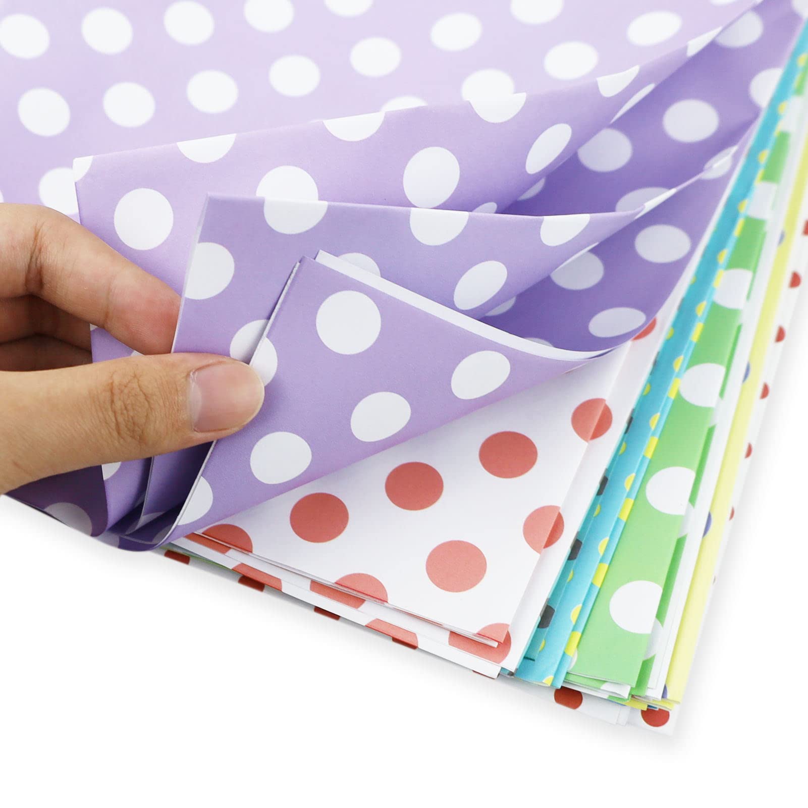 VEYLIN Rotolo Carta Regalo Compleanno – 43 Cm X 15 M, Pois Colorati, Per Ragazzi E Ragazze - 5