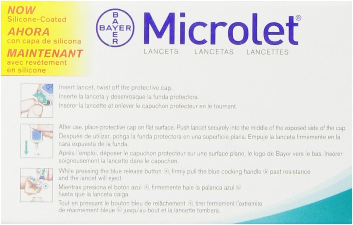 Bayer Contour Bayer Microlet Lancets, 100 Count