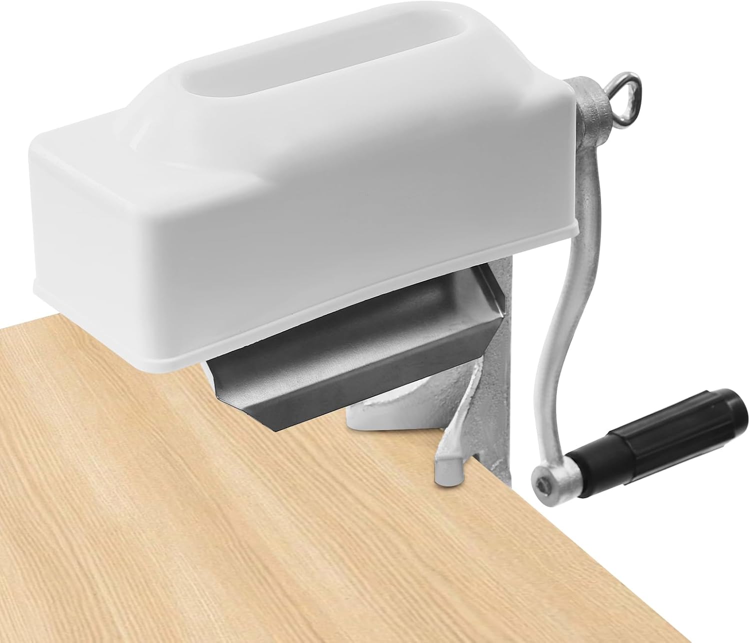 Meat Tenderizer Tool Meat Tenderizer Machine with Handle & Cover 4.5" Large Lid Feed Inlet chicken tenderizer tool for Homes Restaurants Barbecue Shops, Silver