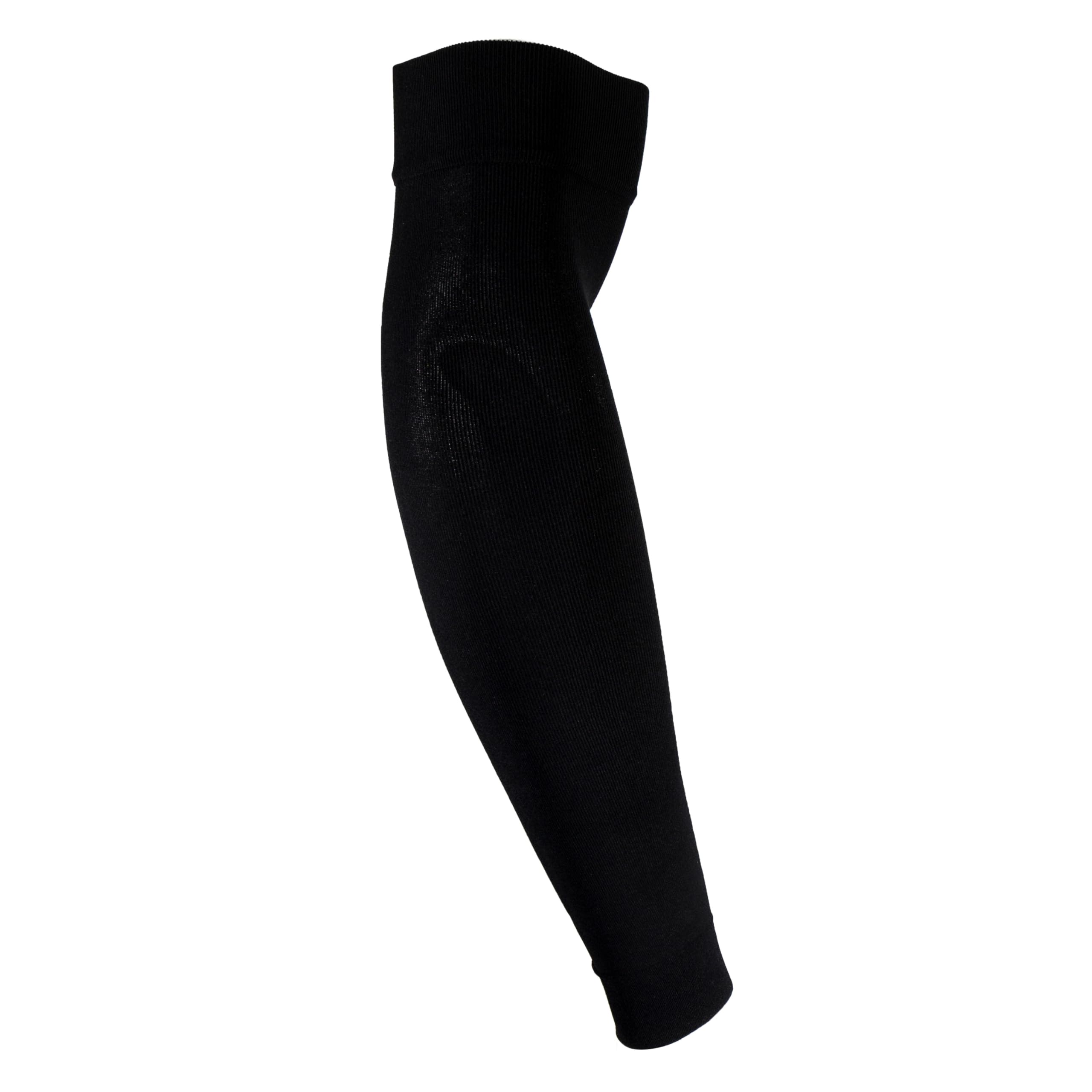 NuVein 15-20 mmHg Compression Lymphedema Arm Sleeve, Medical Support for Post Surgical Swelling Recovery, Black, Large