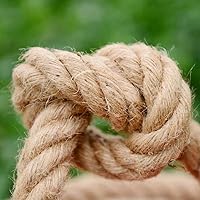 Vista 3 de Natural Jute Rope Twisted Hemp Rope for DIY Crafts, Hammock, Landscaping, Home Decorating, Hanging Swing, Tug War, Cat Scratching Post