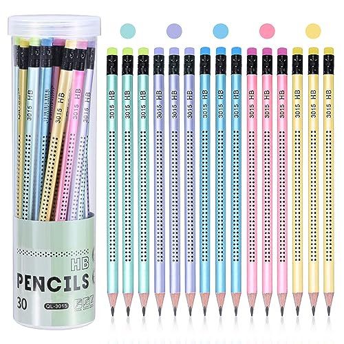 MumdoYAL Lápices con goma, lápices, goma de borrar y herramientas de dibujo, set de 30 piezas