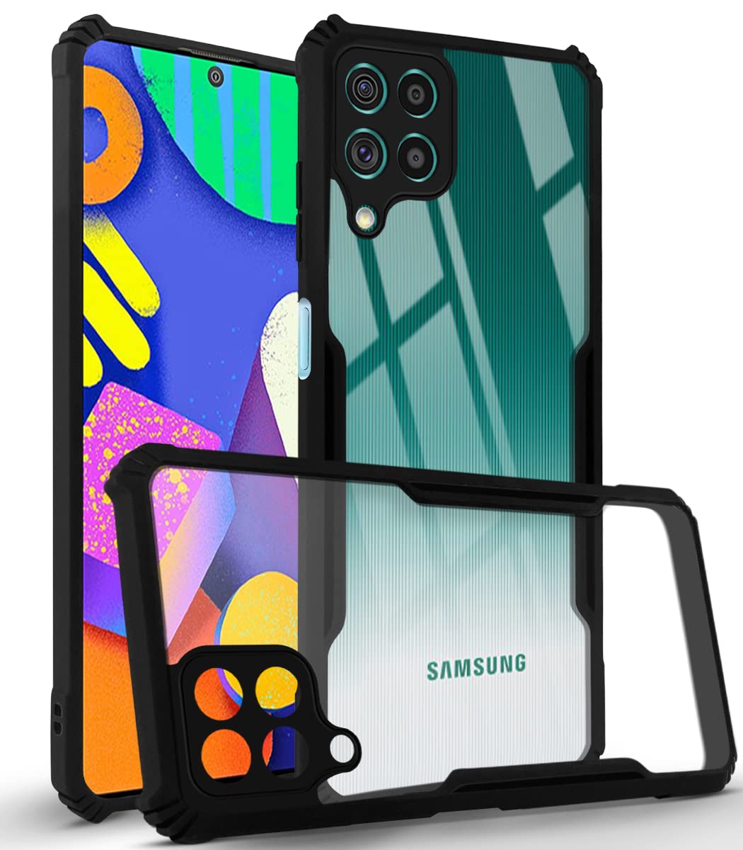 Jkobi Back Cover Case for Samsung Galaxy F62 (Crystal Glass Back | Camera Protection | Shockproof Bumpers | Professional Black) (B09X1WSX6N) Amazon Price History, Amazon Price Tracker