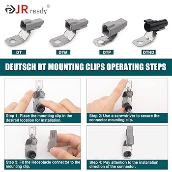 Tページ JRready ST6355 Connector Accessory Kit，8pcs Mounting Clips