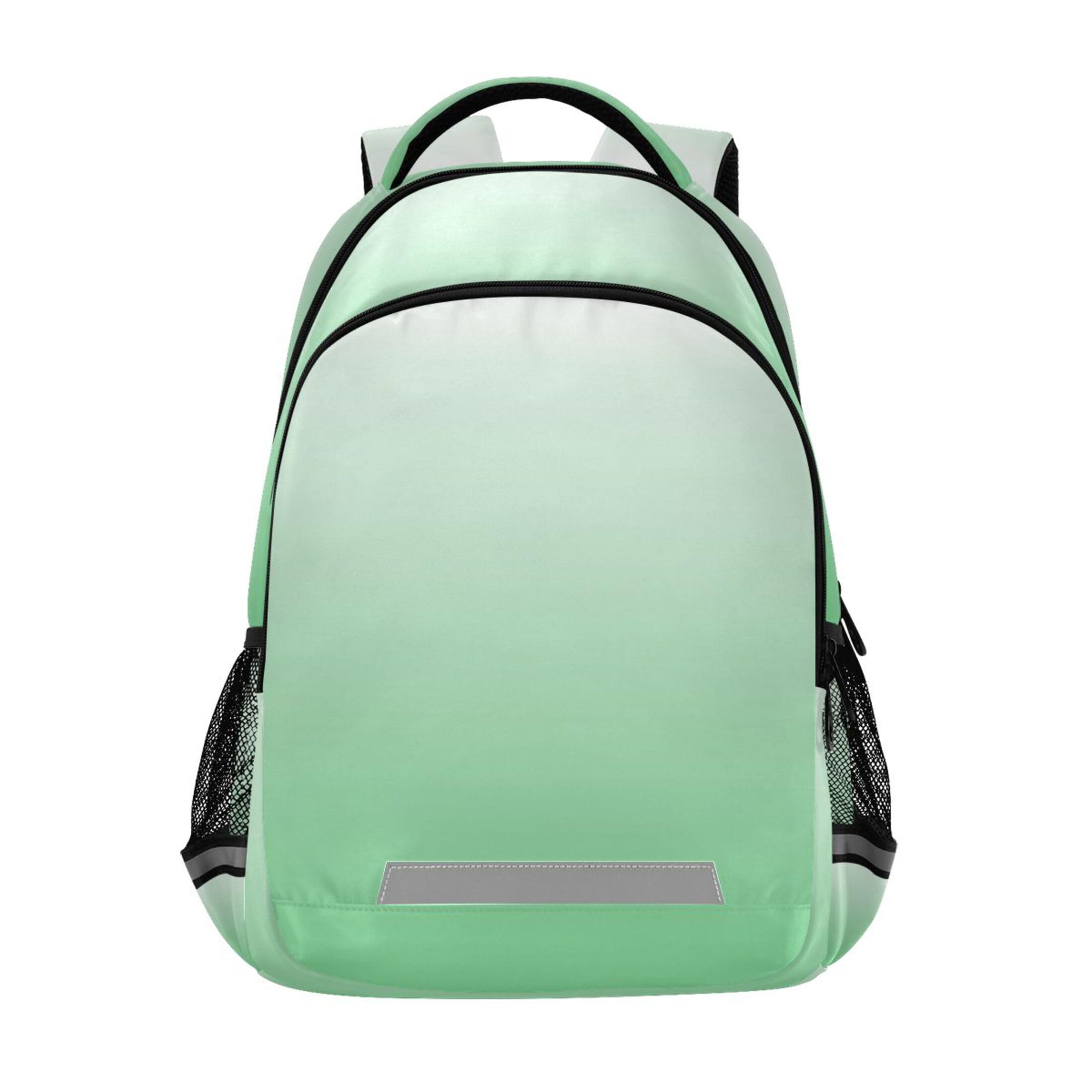 Gradient Green Laptop Backpack School Bookbags Daypack Kids Bags Back Packs for Girls Boys Women Men