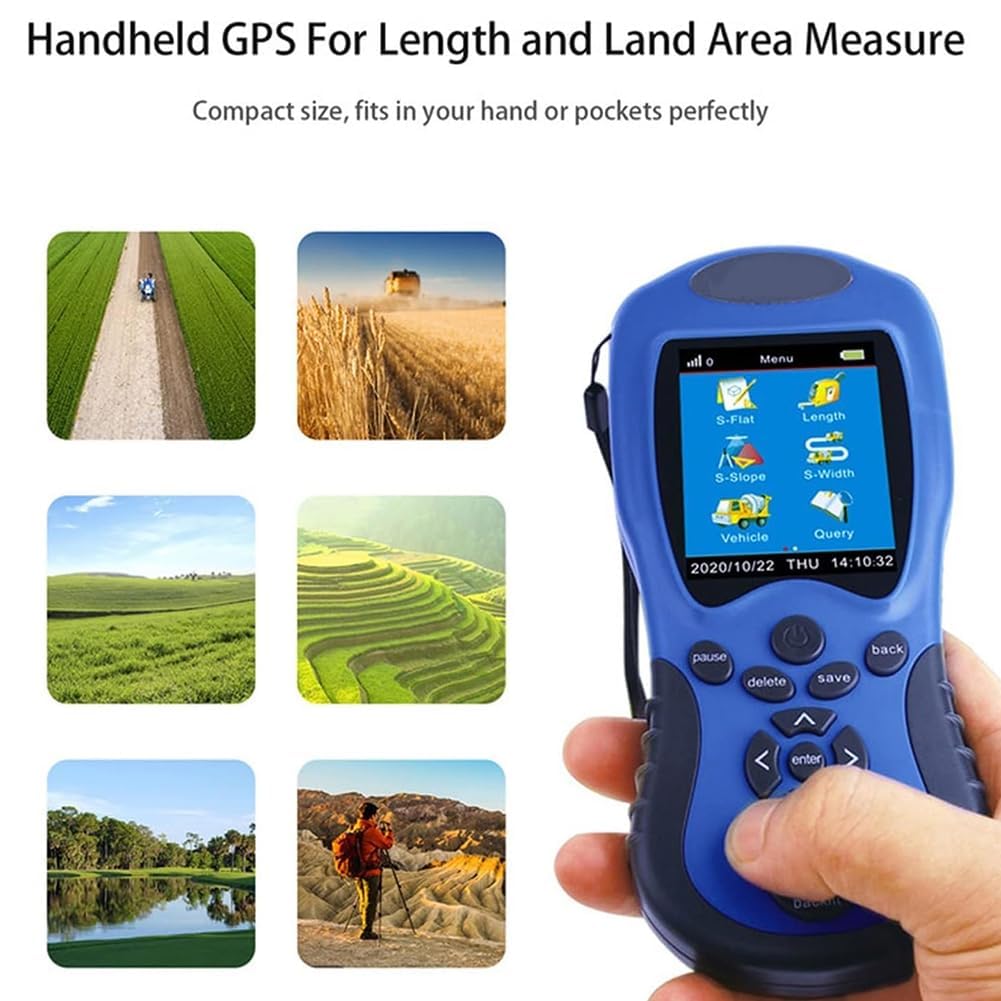 Equipo Topográfico GPS Portátil - Instrumento De Medición De Terrenos Agrícolas Mini Con Cálculo De Área Y Transmisión De Voz