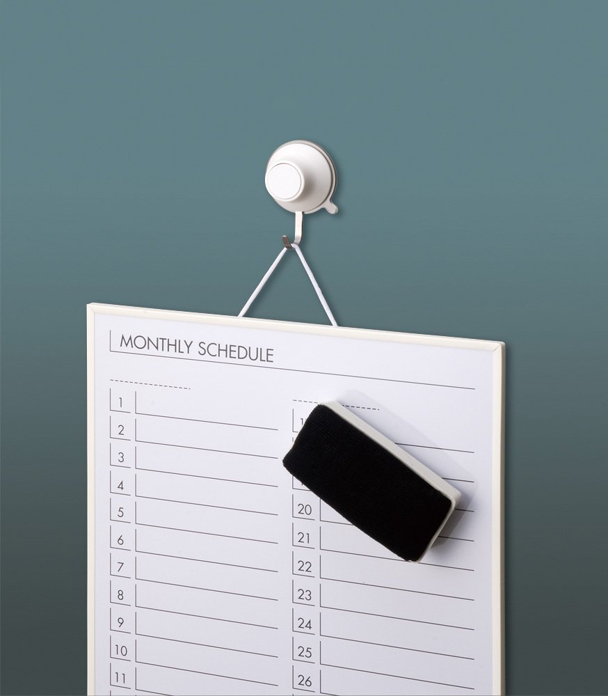 Amazon｜レック(LEC) プッシュ式 吸盤フック ホワイト S H-670｜フック