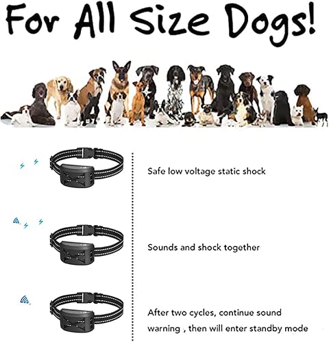 Miniatura 6 de HEXIEDEN Valla inalámbrica para perros, sistema de contención eléctrica para mascotas al aire libre, collar de entrenamiento impermeable con