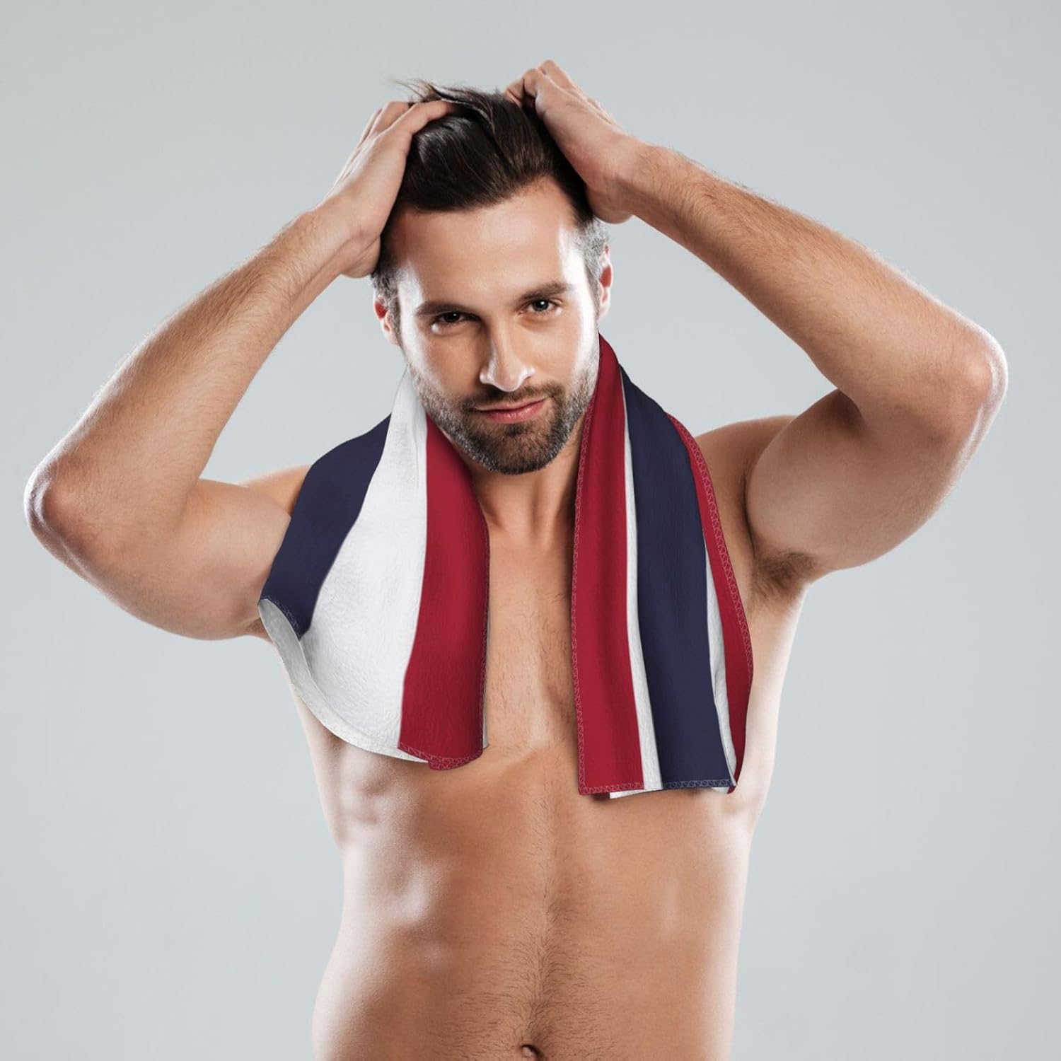 Thailand Flag Print Hand Towels for Kitchen, Decorative Bathroom Towels Decor Farmhouse Cute for Men Women Gifts