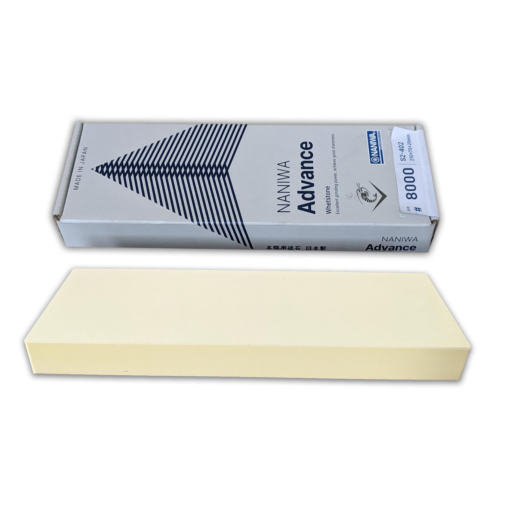 Sanelli Ambrogio, Naniwa Super Stone, Pietra Affilacoltelli Professionale, Grana #8000, Ideale per la Finitura di Coltelli e Utensili di Precisione, Splash&Go, Made in Japan