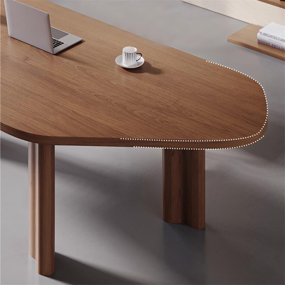Table Bureau à domicile minimaliste moderne en bois massif irrégulier(L)
