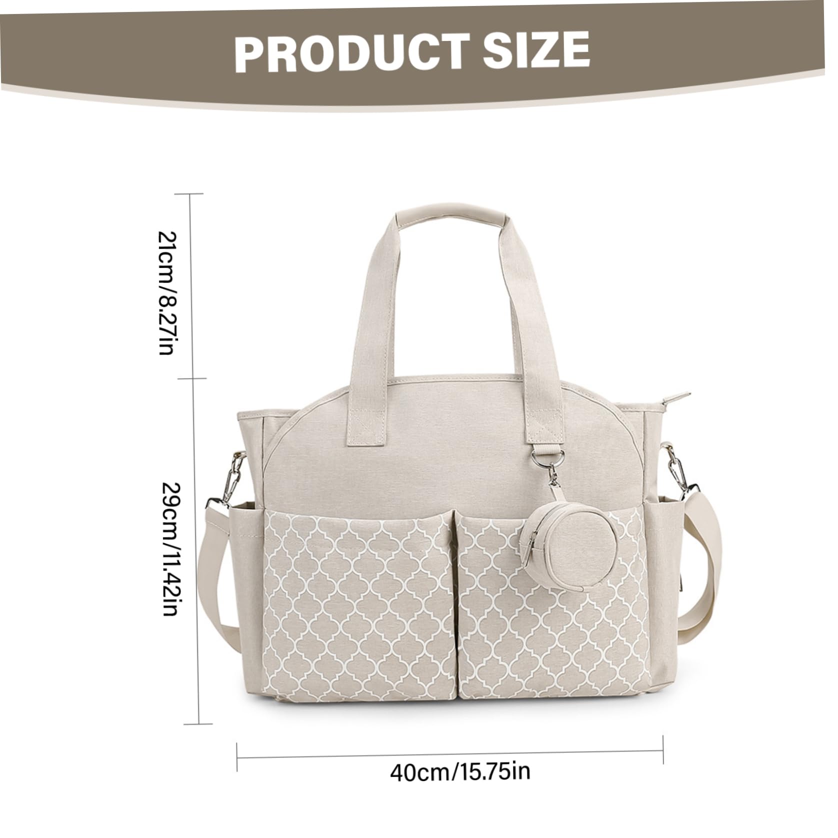 Sacs à langer pour bébé avec un sac bébé portable multi-fonctions de station à langer avec poignée et bandoulière pour maman