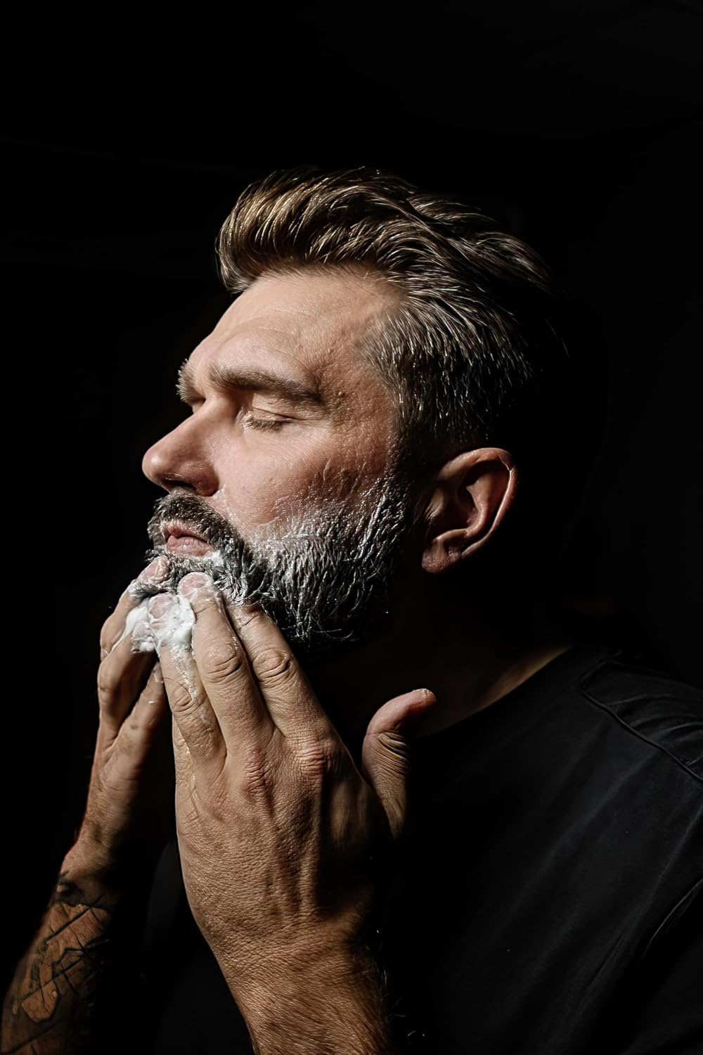 guardenza Kit de iniciación de barba – Barba Petróleo, barba y lavar la cara – Cepillo de barba