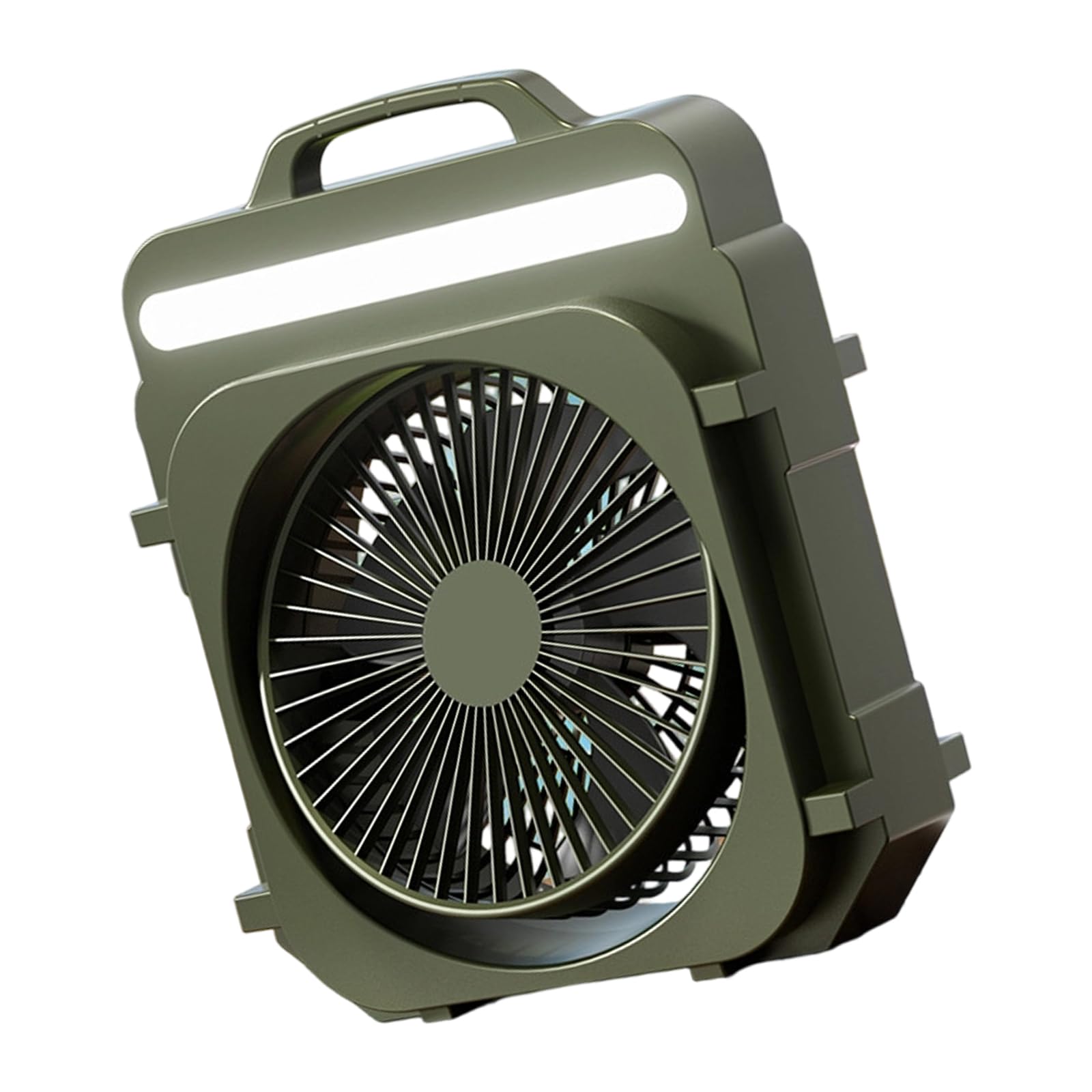 Buxuaaaa Practical Desktop Fan with Smooth Operations and Ergonomic Handle Rechargeable Fan Texture for Daily Comfort Outdoor Travel