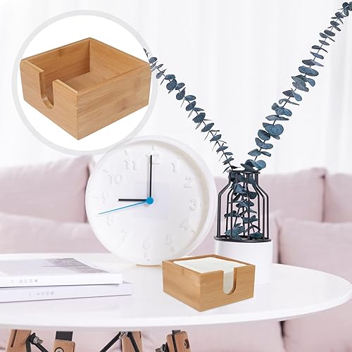 Miniatura 9 de Servilletero de bambú para servilletas de almuerzo para mesas decorativas para mesa de comedor y cocina, soporte de servilletas de madera