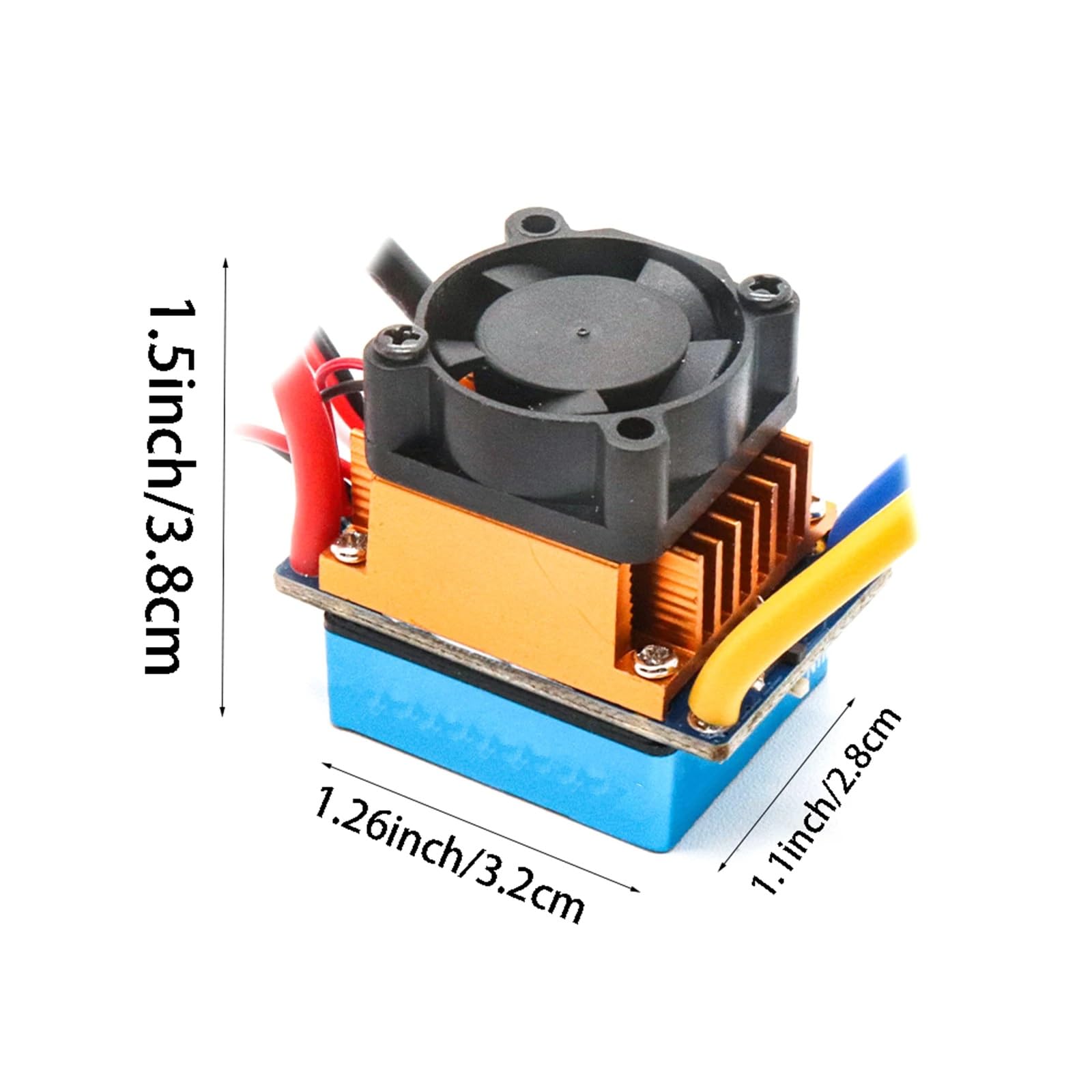 para 1/10 480A Controlador De Velocidad ESC Cepillado Impermeable con 5V/3A BEC RC Piezas Camiones Coches Accesorios Repuesto Modificados