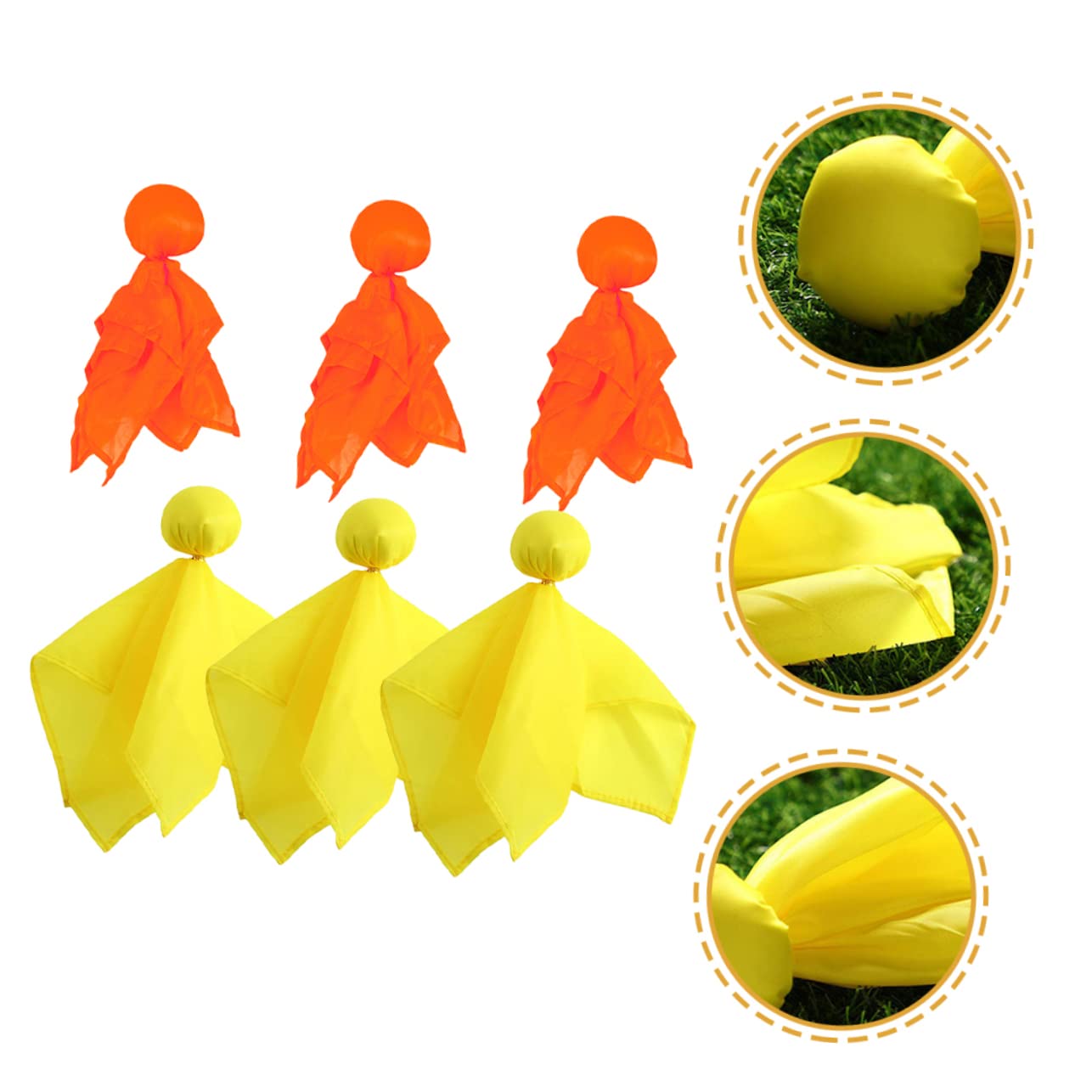 Mipcase Drapeau De Service D'arbitre Tenue D'arbitre Arbitre Drapeaux Football Marqueur Jeux Foot Jeux De Football Drapeau De Pénalité Lancer Des Drapeaux Nylon