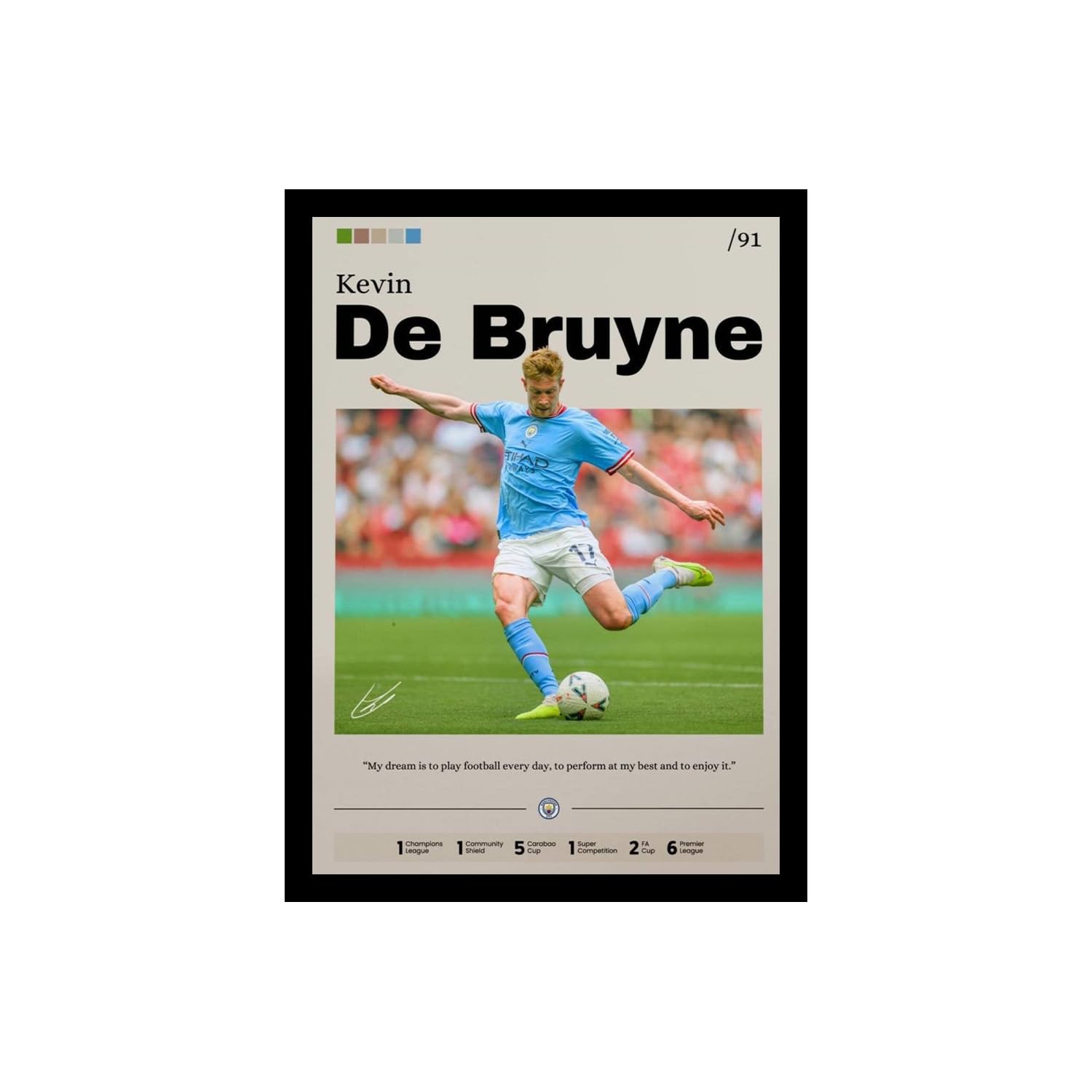 Kylian Mbappe Football Poster - Framed Wall Art -26