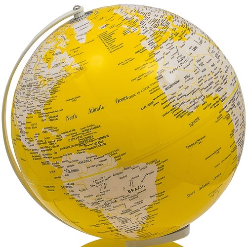 Globo Iluminado Amarelo Fullway - 40x31 cm