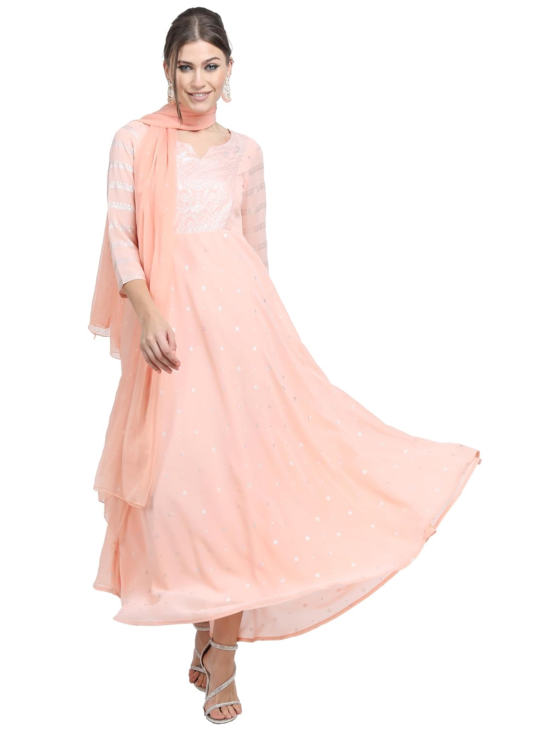 Vishudh Women’s Dress & Dupatta Set | Ready-to-Wear Indian Outfit for Women | Coordinate Fashion for Indian Celebrations Vishudh Women’s Dress & Dupatta Set | Ready-to-Wear Indian Outfit for Women | Coordinate Fashion for Indian Celebrations