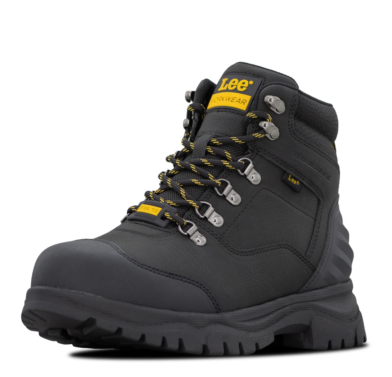 Men's Endurance Steel Toe Work Boot by Lee – 12 Wide, Black Mono, Model M000270-9800