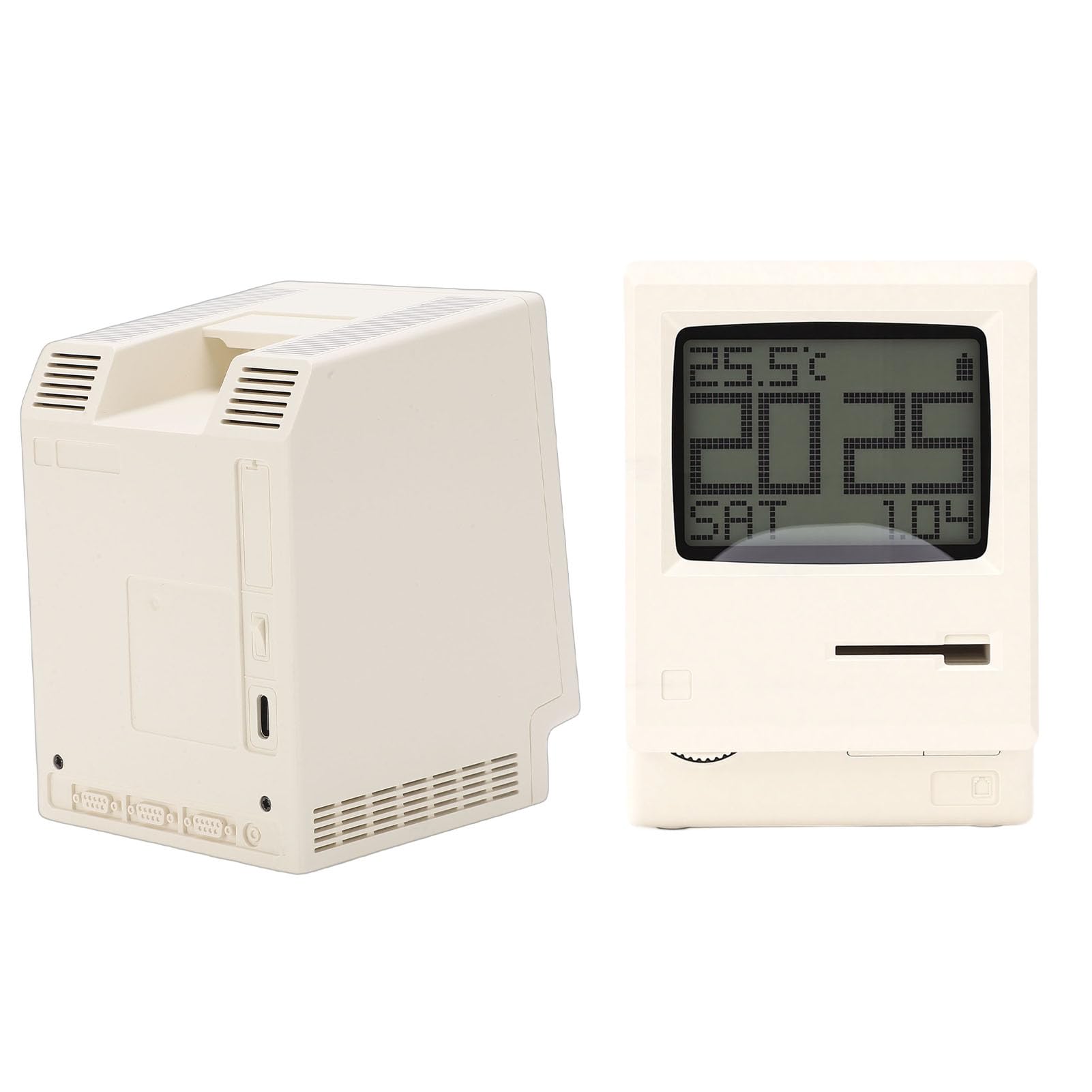 Zunate Reloj Despertador de Píxeles con Apariencia Retro, Ideal para Dormitorios y Espacios de Estudio, Visualización de Hora, Fecha y Semana para Fácil Acceso