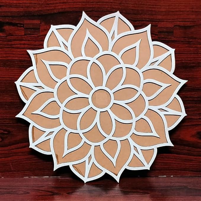 SHILP HANDICRAFTPortable Rangoli (12 inches) Stencil for Decor DIY Craft Reusable Templates for Floor Table Just Fill with Rangoli Atta or Grains for Navratri Pongal Pooja Mandir Rangoli Mats for Decoration (B0DHL9YKY5) Amazon Price History, Amazon Price Tracker