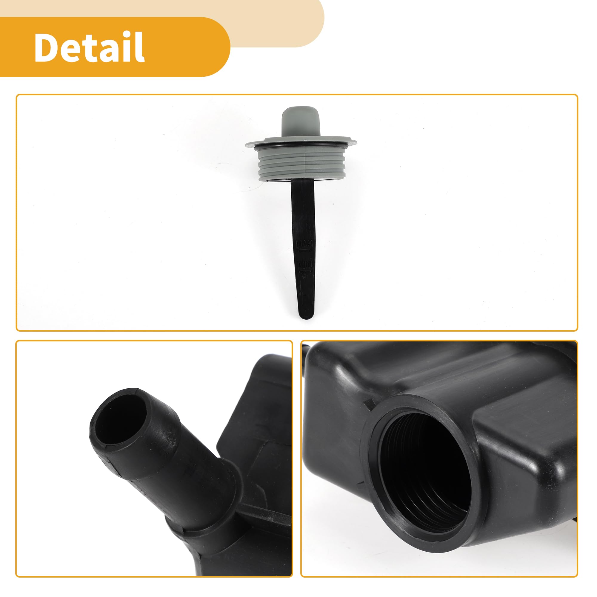 Serbatoio del Servosterzo - No.1C0422371E Serbatoio del Servosterzo per Auto - per Volkswagen Beetle 1998-2007 Plastica Nera - 1 Pezzo