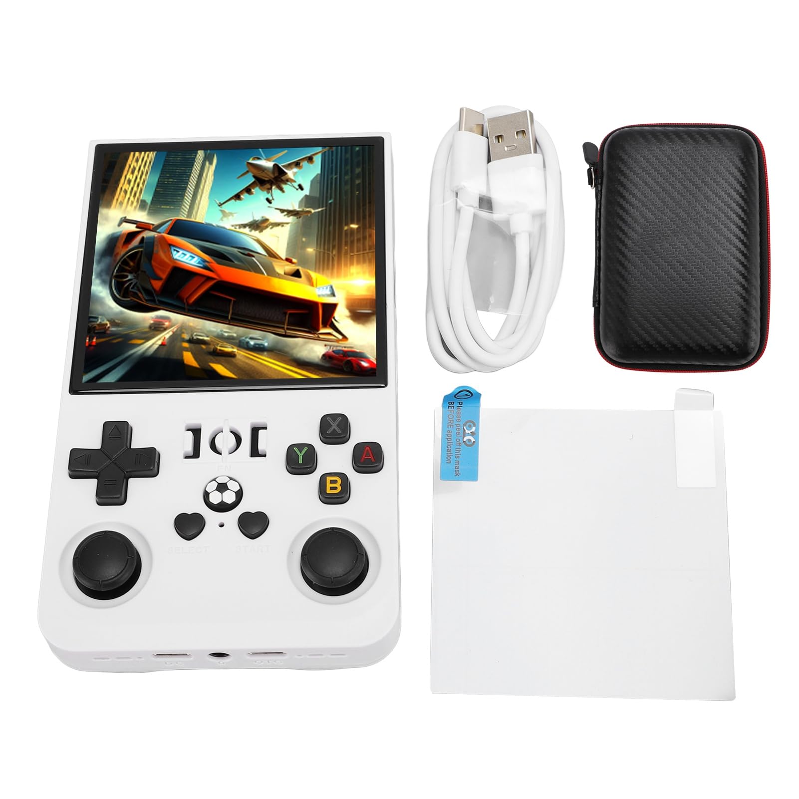 ASHATA Console da gioco portatile in stile retrò con schermo da 4 pollici e batteria da 4000 mAh per giocare ovunque (128 GB)