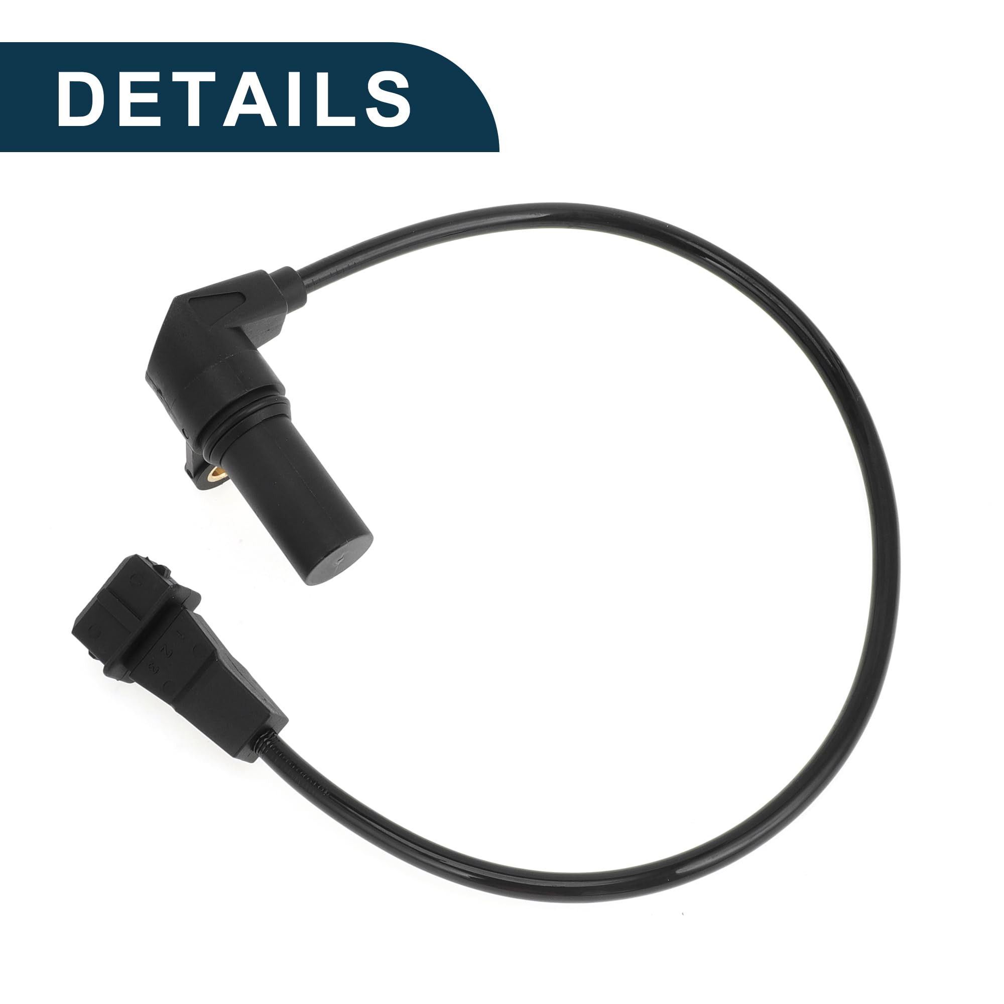 Sensore di Posizione Albero a Gomiti per Chevrolet Aveo 1.6 2004-2008 Resistente No.25182450 Sensore CKP Albero Motore Nero 1 Pezzo