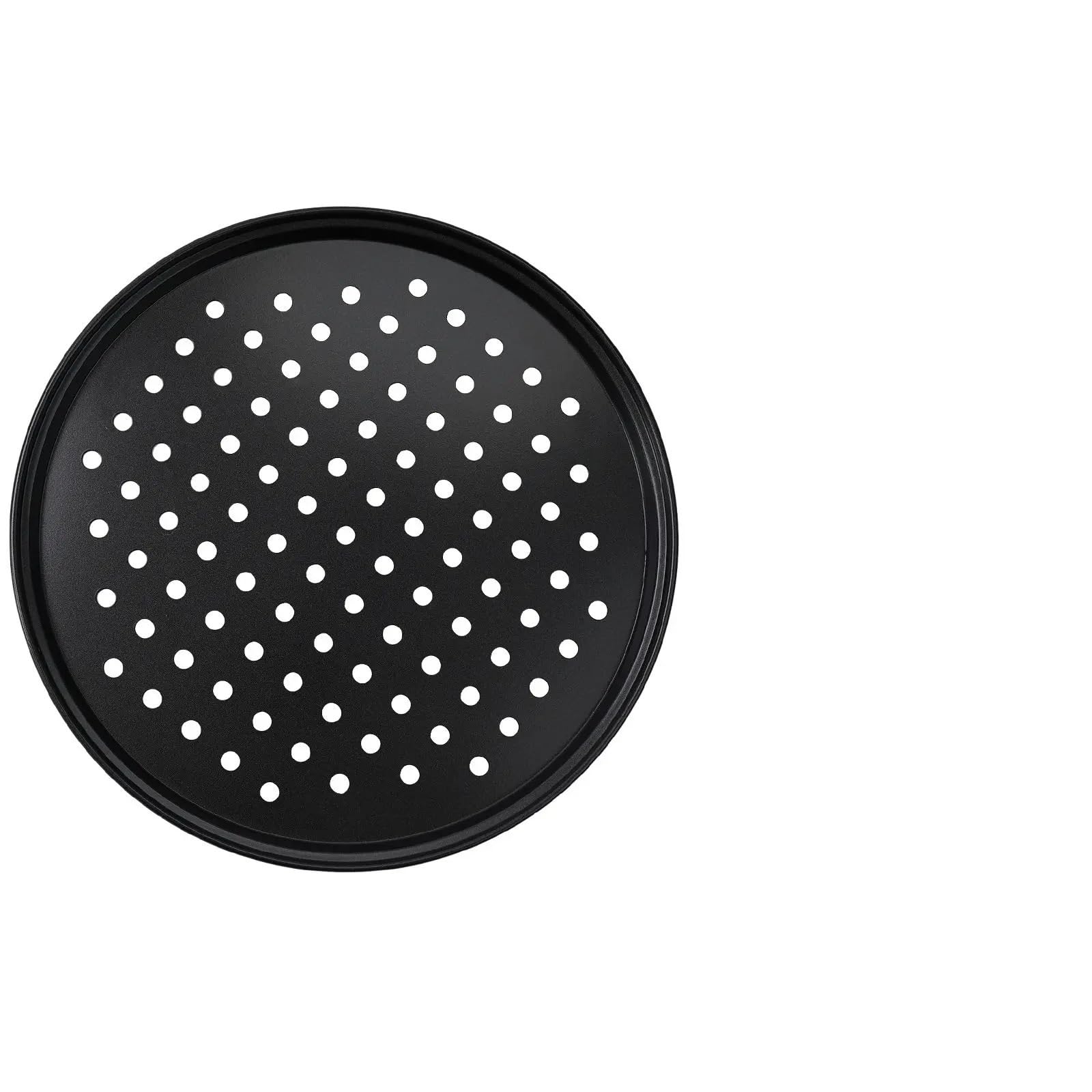 Bandeja Antiadherente para Pizza, Bandeja para Hornear con Agujeros, Redonda, Honda, Molde Bakewave, Horno, Utensilios de Cocina para Pizza, 24,5/28/32 cm, Acero para Pizza (32 cm) (28 cm)