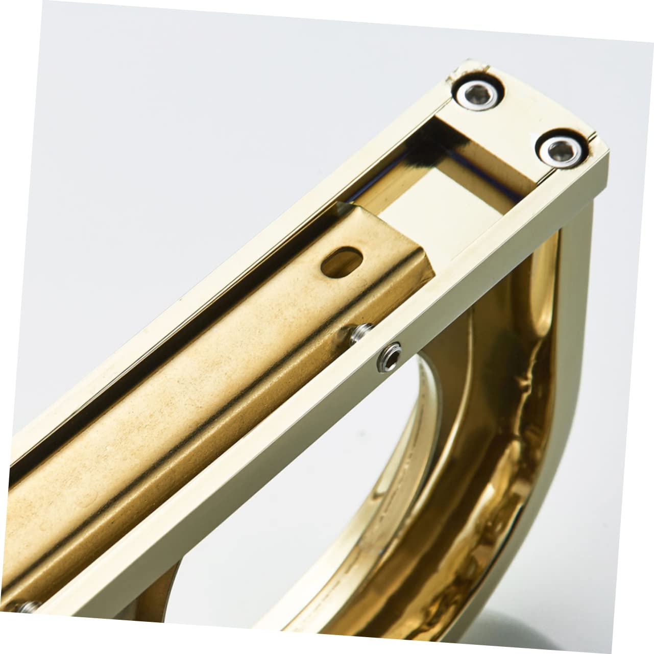 Cabilock Zahnbürstenbecherhalter Gold Messing in Wandmontierter aus Doppelbecherhalter mit Platzsparendem Design Glänzend Modisch für Badezimmer und Küche und Waschräume