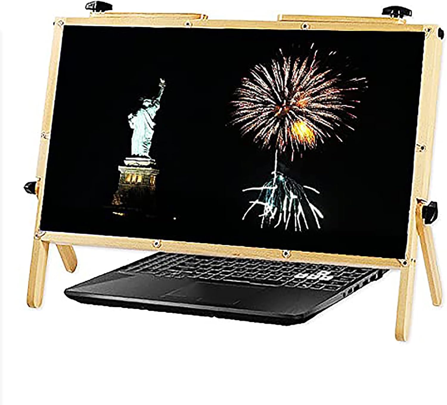 QINGYUAN Computer Screen Magnifier for Laptop 2023 Newest Version,22 Inch Magnifying