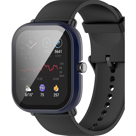 Miimall Funda Compatible con Amazfit GTS 2 Mini, con Protector de Pantalla  Vidrio Templado, PC HD Anti-Scratch Protección Completo Carcasa para Amazfit  GTS 2 Mini-Azul : Amazon.es: Electrónica