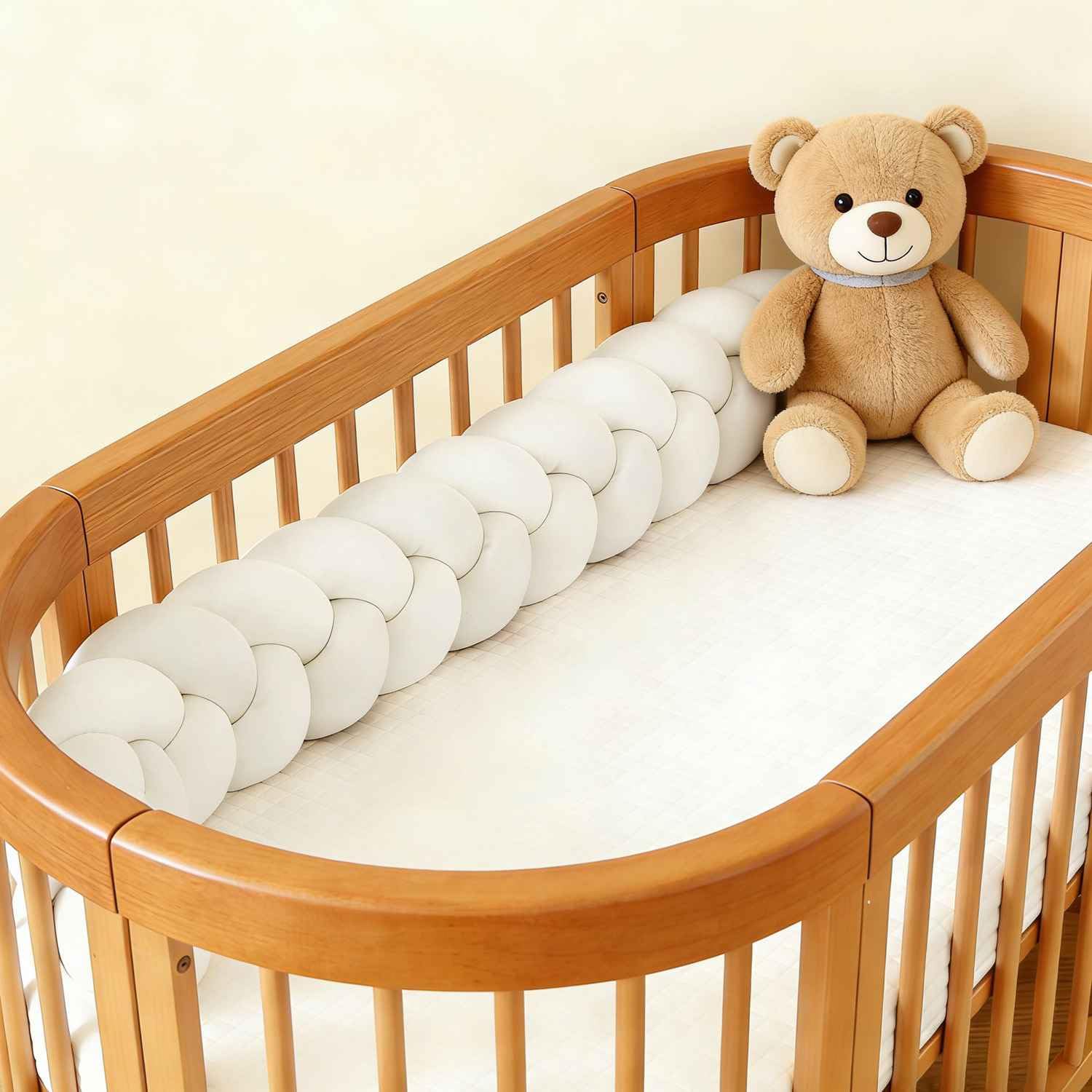 Crash Schutz am Bettrand Dekoration, Bettwäsche Zaun. (C28,3 Meter)