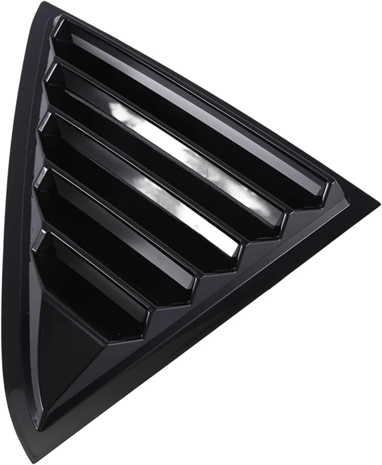Rear Window Louver Shutter Deflector Cover Car Accessories Bright Black Plastic Compatible with Chrysler 300 2011-2022