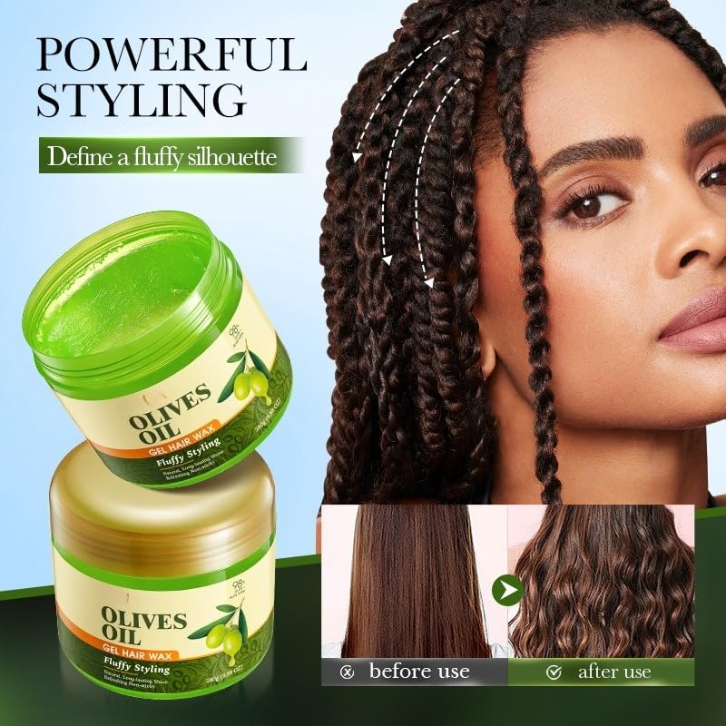Cera para cabello con aceite de oliva y aloe vera 280g miniatura 3