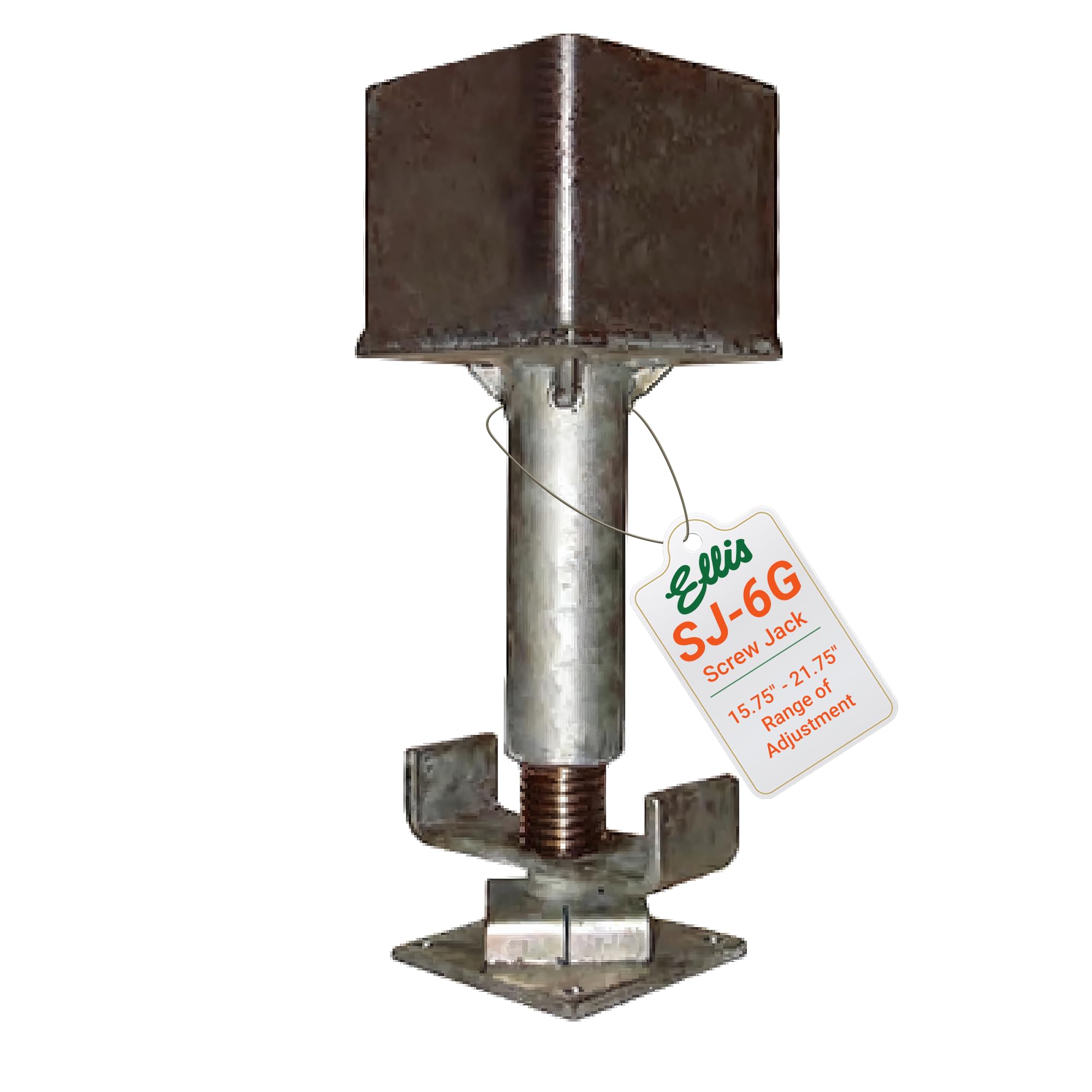 Ellis Manufacturing Co. Shore Holder, 15/32" Steel Cup for Attaching Shores to 4x4 or 4x6 Joists, Secure with Duplex Nails, 4x4 Wirehead