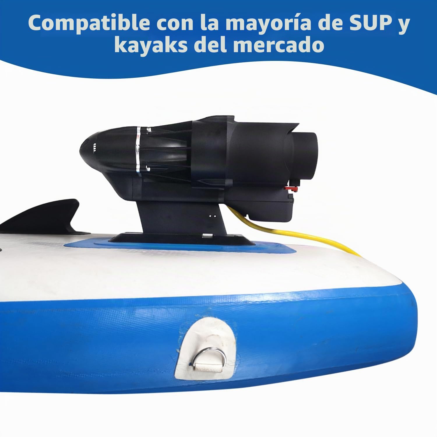 Aleta eléctrica de hélice SUP direccional para barco de pesca, motor de 360 W, 8 km/h, propulsor submarino para tabla de remo y kayaks (Sin batería)