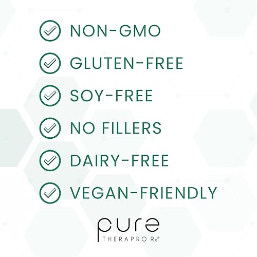 Miniatura 6 de Pure Therapro Rx Elite Enzymes Suplemento de enzimas digestivas extra fuertes para mujeres y hombres, 90 cápsulas veganas
