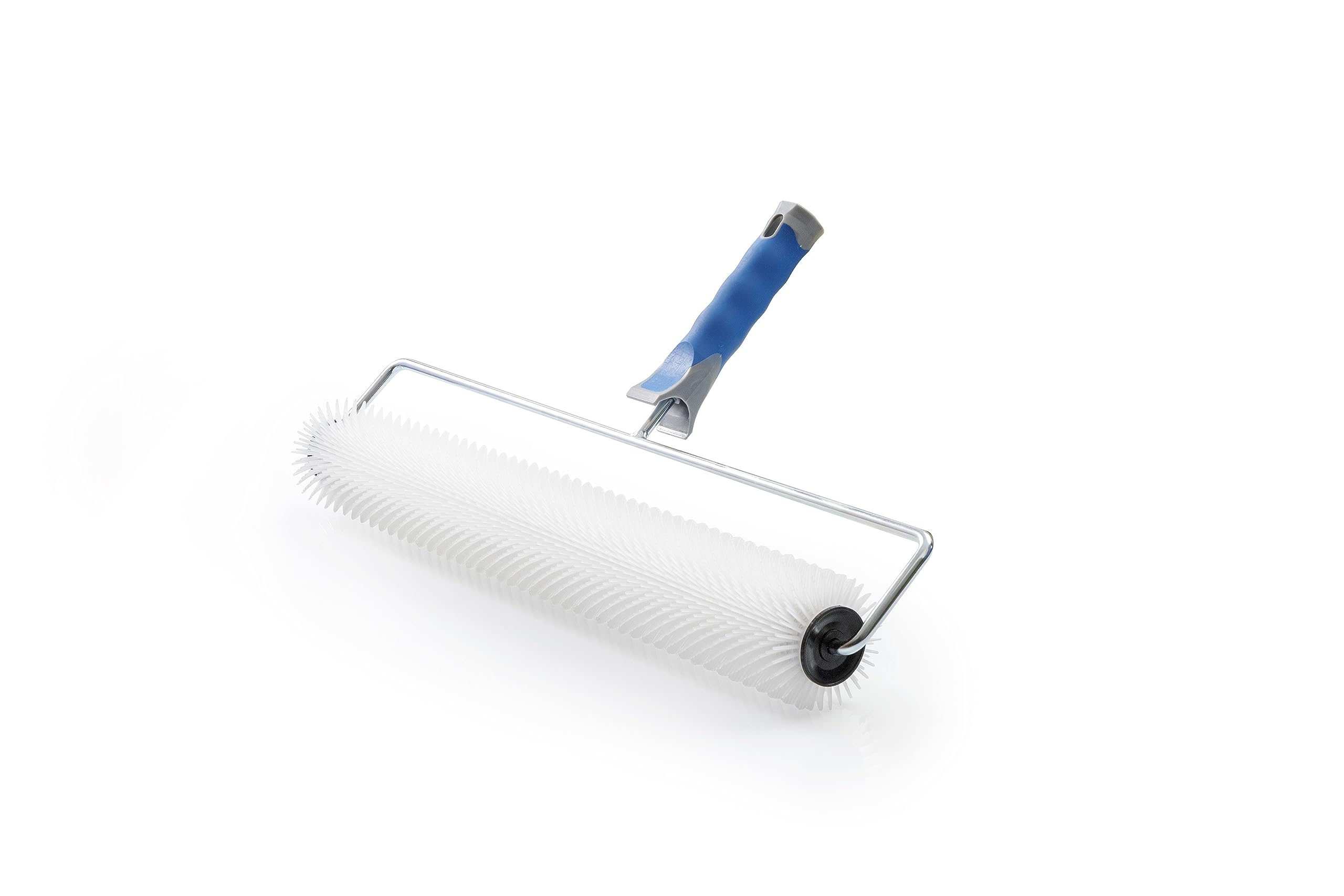 Spiked Aerator Roller for Self-Leveling Concrete, Flooring, Screeding, and Latex, Rolling Attachment Removes Air Bubbles for a Smooth Floor Finish, 500 mm Wide and 17mm Spike Length