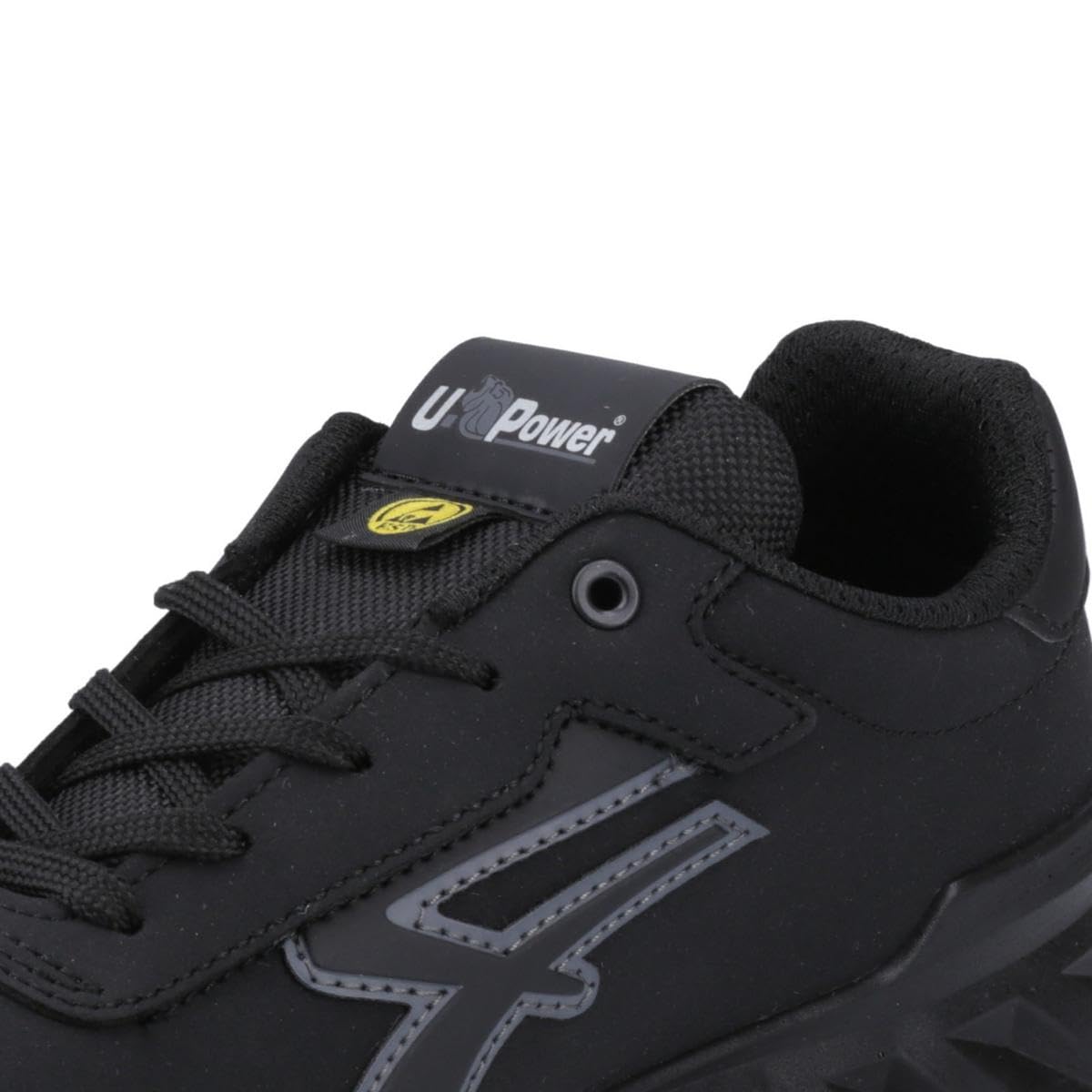 U-Power RV20134 RED LEVE Modelo THOMAS Zapatos de Trabajo de Seguridad, ESD S3 CI SRC, Negro