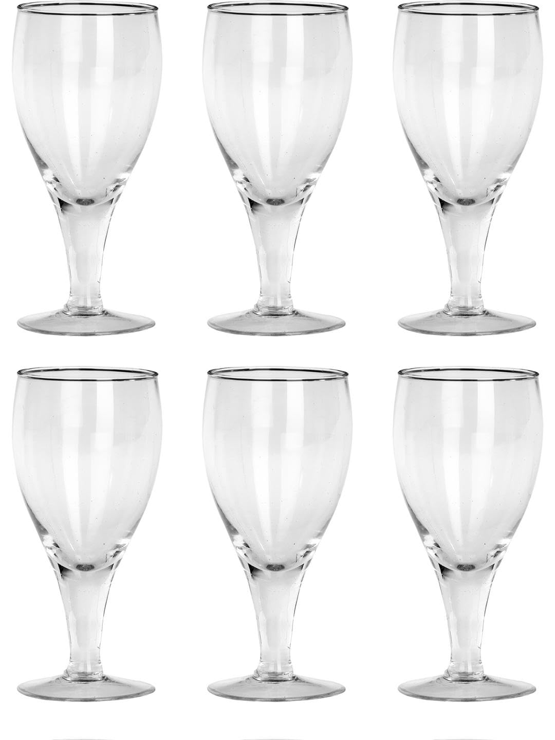 AFAST Party Perfect Glasses for Water, Juice, Cocktails, Cold Drinks, Mocktails and Other Drinking Beverages, Glass, Clear, Pack of 12, 6 X 6 X 13.5 CM 1