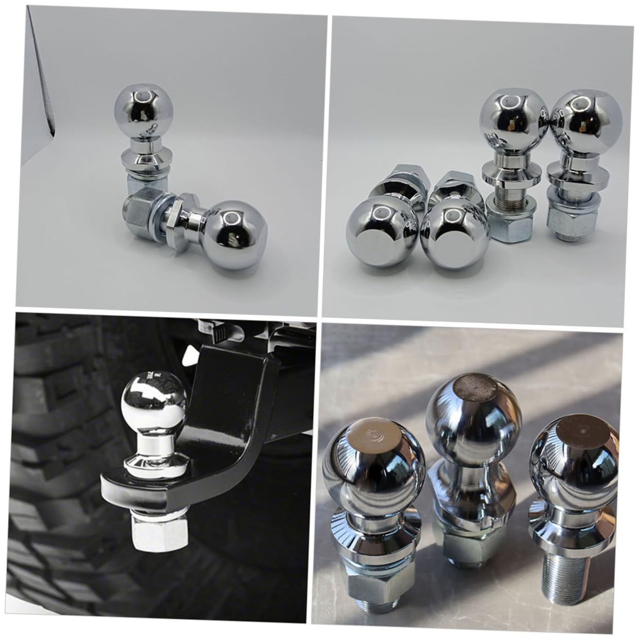iplusmile Bola De Remolque 50 Mm M22 Conector para Vehículos Todoterreno Accesorio Resistente para Remolques Uso Exterior