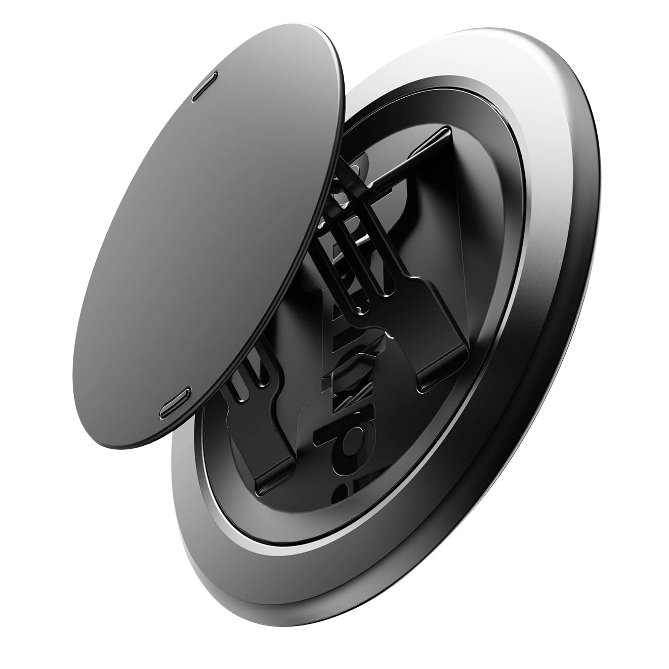 Support Téléphone OhSnap 4 Luxe – Anneau Magnétique MagSafe 2,5mm – Charge Sans Fil, Prise Ergonomique, Fixations Multiples